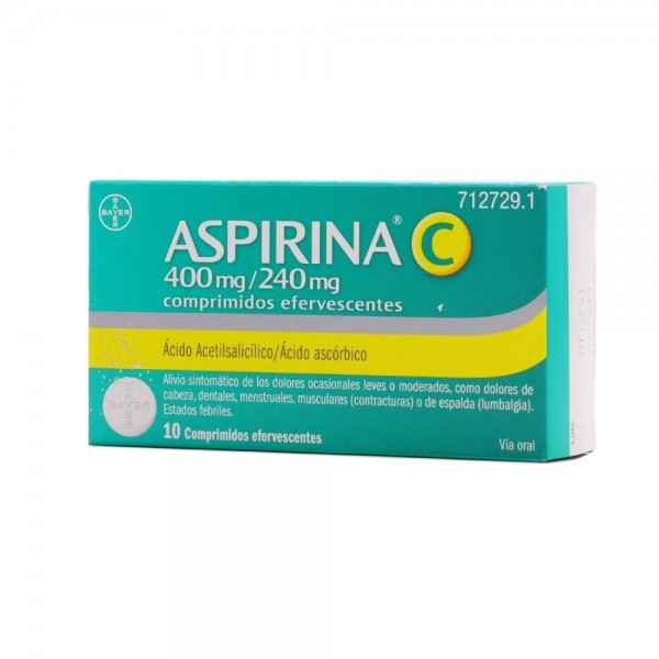ASPIRINA C 400 mg/240 mg COMPRIMIDOS...