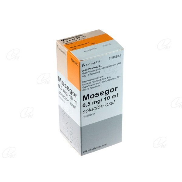MOSEGOR 0,5 mg/10 ml SOLUCION ORAL, 1...