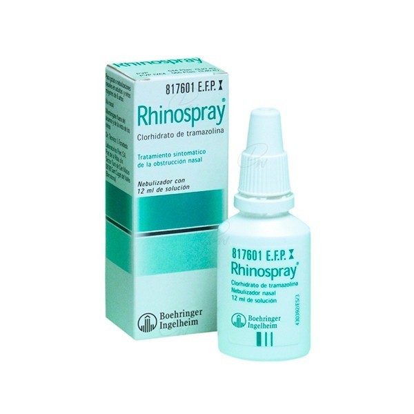 RHINOSPRAY 1,18 mg/ ml SOLUCION PARA PULVERIZACION NASAL, 1 envase pulverizador de 12 ml