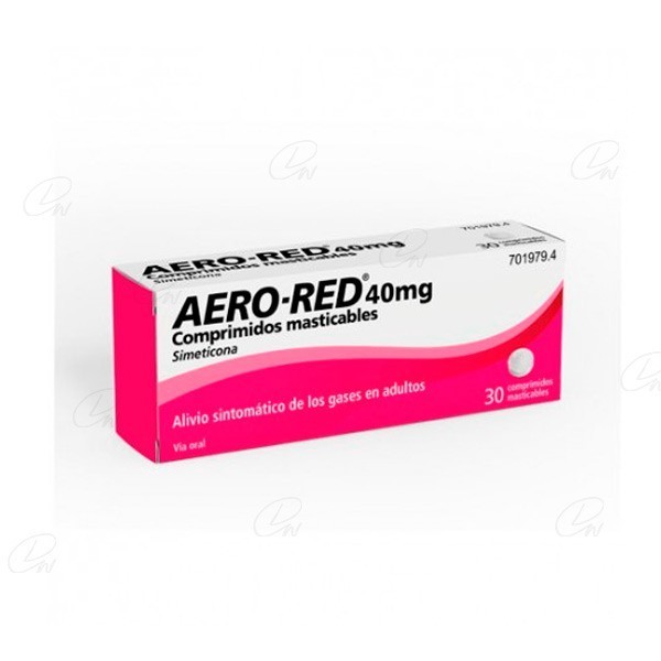 AERO RED 40 mg COMPRIMIDOS MASTICABLES, 30 comprimidos