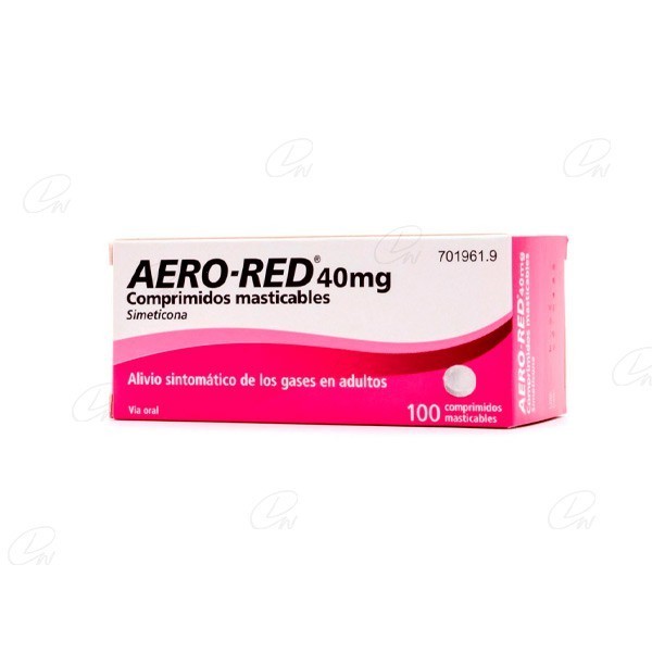 AERO RED 40 mg COMPRIMIDOS MASTICABLES, 100 comprimidos