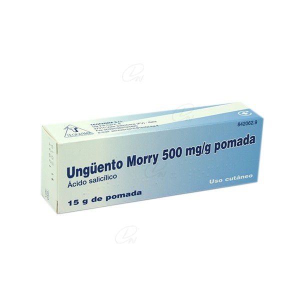 UNGÜENTO MORRY 500 mg/g POMADA, 1 tubo de 15 g