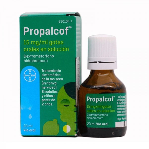 PROPALCOF 15 mg/ml GOTAS ORALES EN SOLUCION