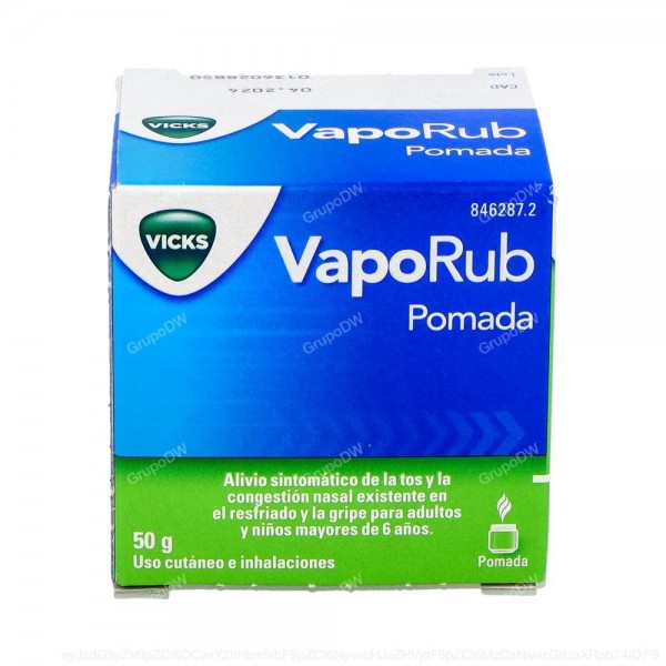 VAPORUB POMADA, 1 frasco de 50 g