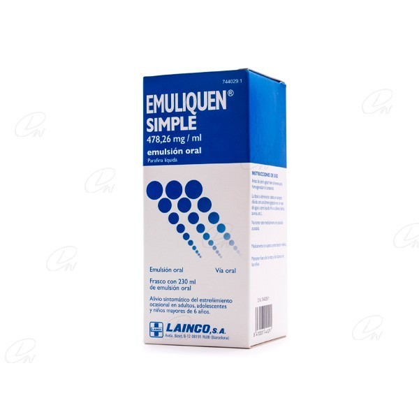 EMULIQUEN SIMPLE 478,26 mg/ml EMULSION ORAL, 1 frasco de 230 ml