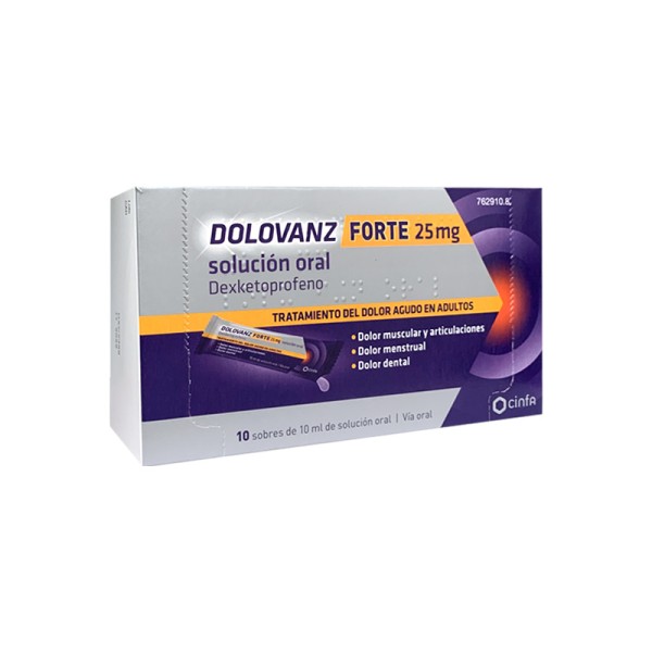 DOLOVANZ FORTE 25 mg 10 sobres