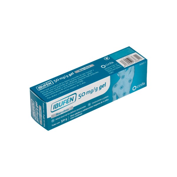 IBUFEN 50 mg/g GEL 50 gramos