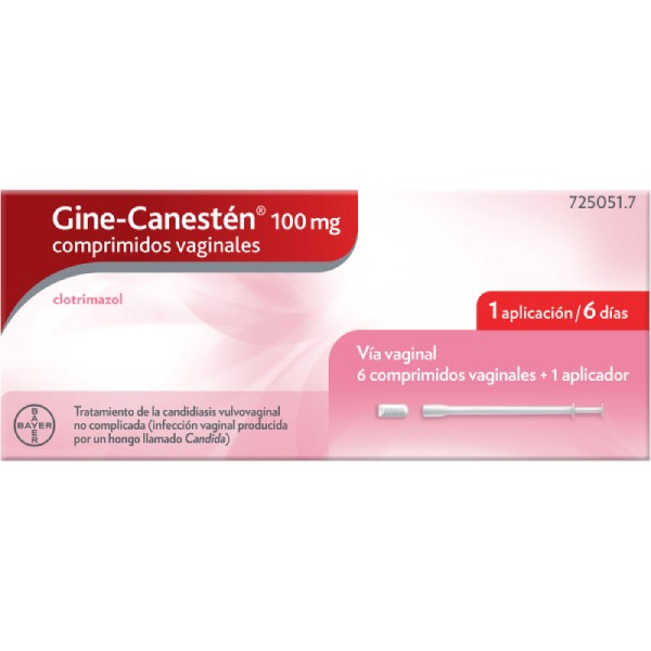 GINE-CANESTEN 100 mg COMPRIMIDOS...