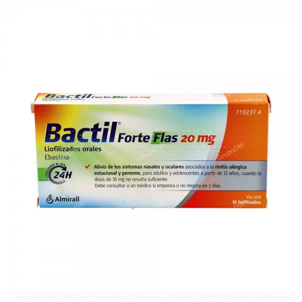 BACTIL FORTE FLAS 20 mg LIOFILIZADOS ORALES