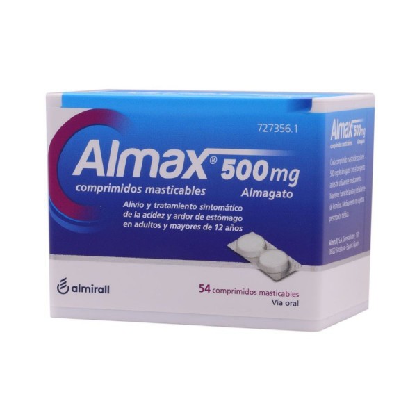 ALMAX 500 mg COMPRIMIDOS MASTICABLES,...
