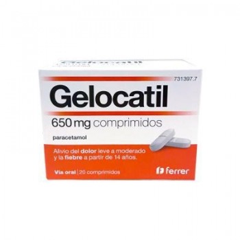 GELOCATIL 650 mg COMPRIMIDOS