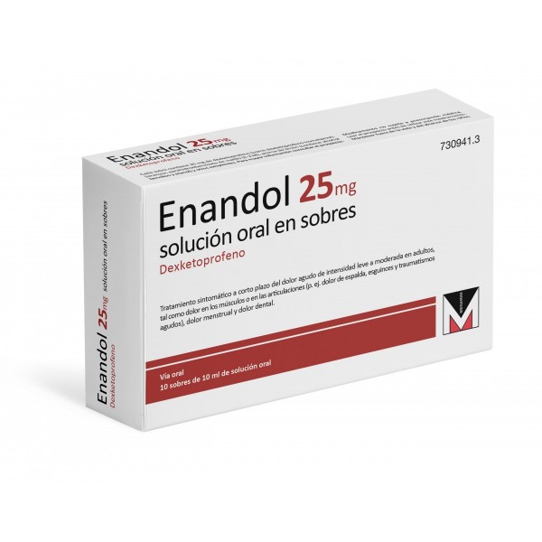 ENANDOL 25 mg SOLUCION ORAL EN SOBRES