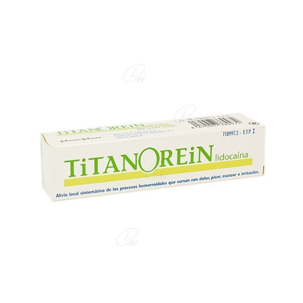 TITANOREIN LIDOCAINA CREMA RECTAL, 1 tubo de 20 g