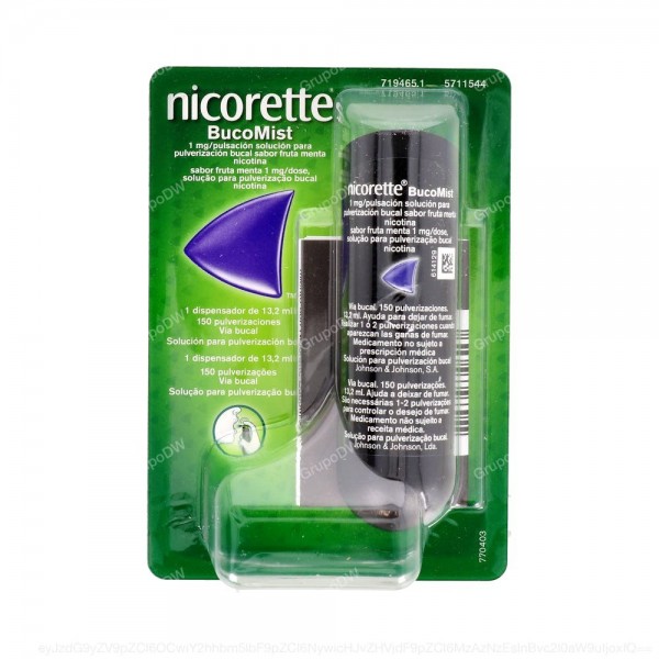 NICORETTE BUCOMIST SABOR FRUTA MENTA...