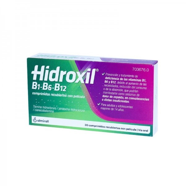 HIDROXIL B1-B6-B12 COMPRIMIDOS RECUBIERTOS CON PELICULA