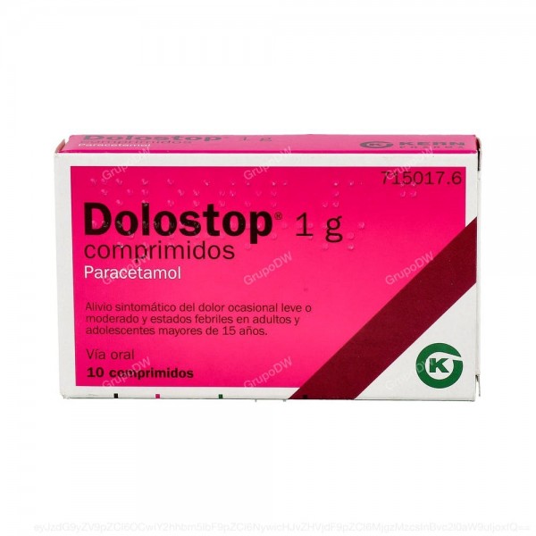 DOLOSTOP 1 g COMPRIMIDOS, 10 comprimidos