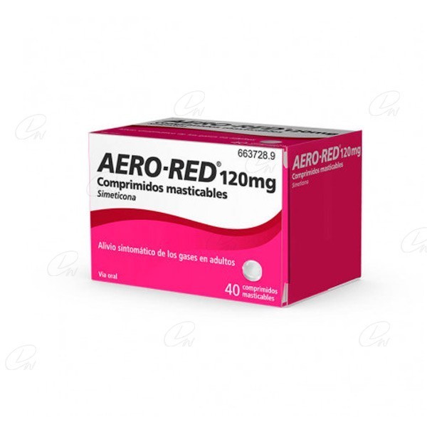 AERO-RED 120 mg COMPRIMIDOS MASTICABLES, 40 comprimidos