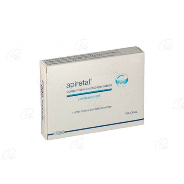 APIRETAL 250 mg COMPRIMIDOS BUCODISPERSABLES, 12 comprimidos