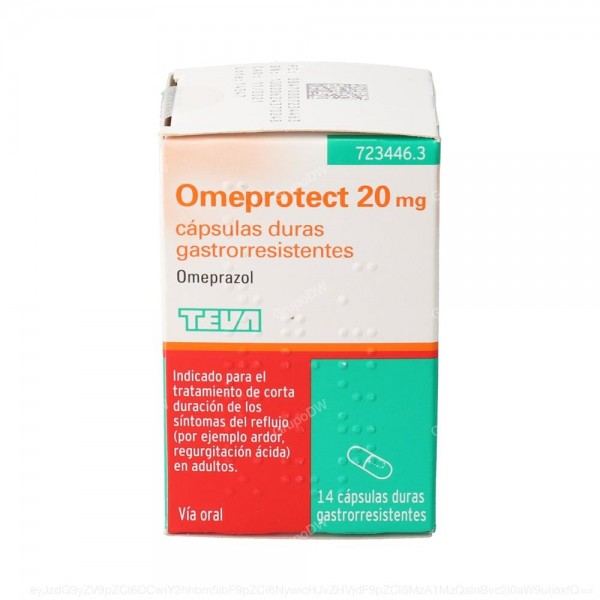 OMEPROTECT 20 mg CAPSULAS GASTRORRESISTENTES, 14 capsulas