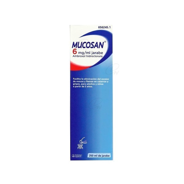 MUCOSAN 6 mg/ ml JARABE, 1 frasco de 250 ml