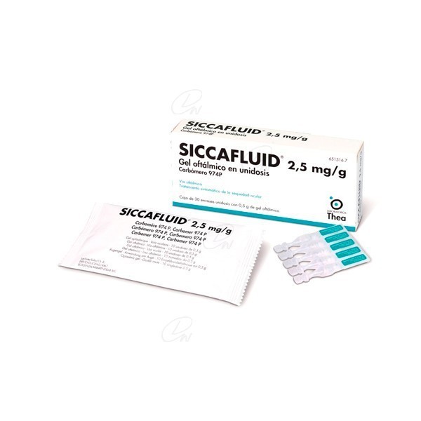 SICCAFLUID 2,5 mg/g GEL OFTALMICO EN...