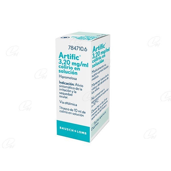 ARTIFIC 3,20 mg/ml COLIRIO EN SOLUCION, 1 frasco de 10 ml