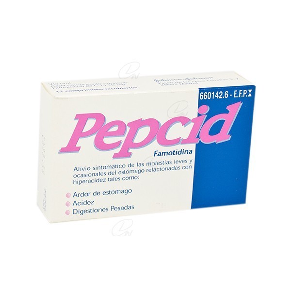 PEPCID 10 mg COMPRIMIDOS RECUBIERTOS, 12 comprimidos