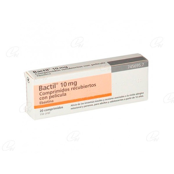 BACTIL 10 mg COMPRIMIDOS RECUBIERTOS...