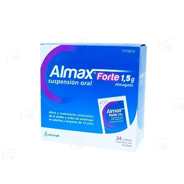 ALMAX FORTE 1,5 g SUSPENSION ORAL, 24 sobres