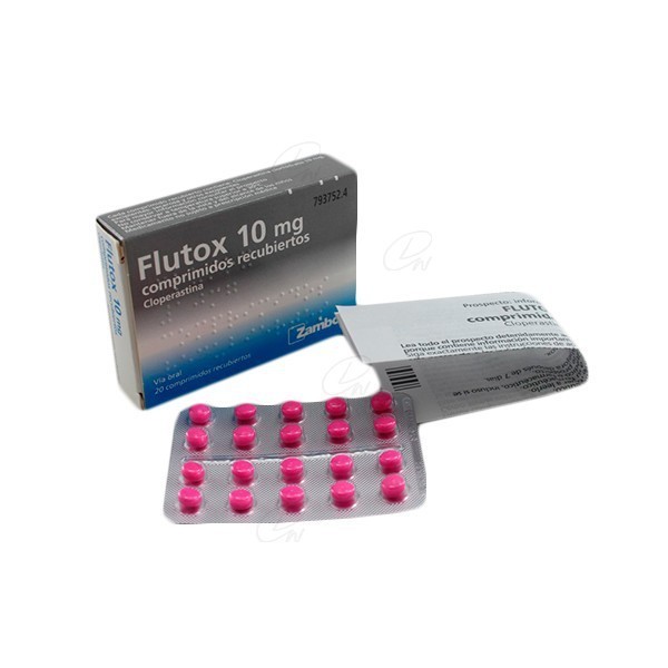 FLUTOX 10 mg, COMPRIMIDOS RECUBIERTOS, 20 comprimidos