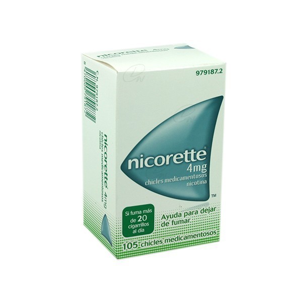NICORETTE 4 mg CHICLES MEDICAMENTOSOS, 105 chicles
