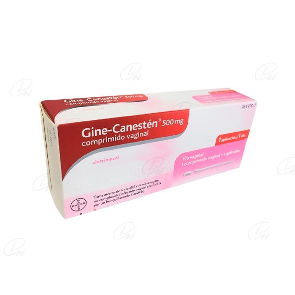 GINE-CANESTEN 500 mg COMPRIMIDO VAGINAL, 1 comprimido