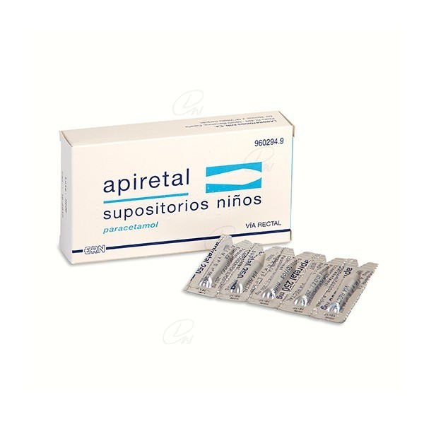 APIRETAL NIÑOS 250mg SUPOSITORIOS, 5...