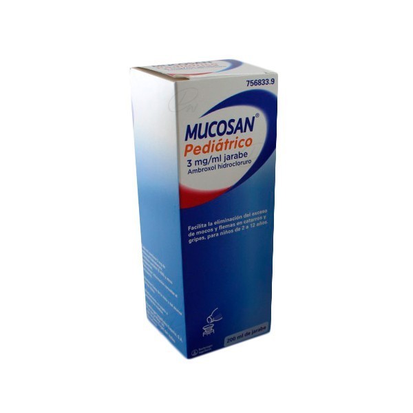 MUCOSAN PEDIATRICO 3 mg/ml JARABE, 1 frasco de 200 ml
