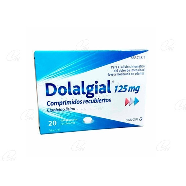 DOLALGIAL CLONIXINO LISINA 125 mg COMPRIMIDOS RECUBIERTOS, 20 comprimidos